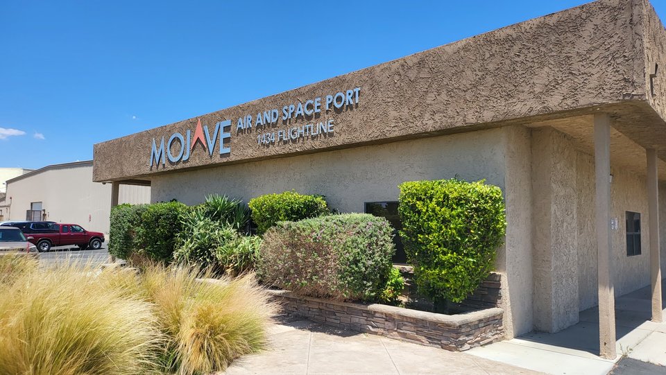 Exterior of Voyager Restaurant in Mojave.