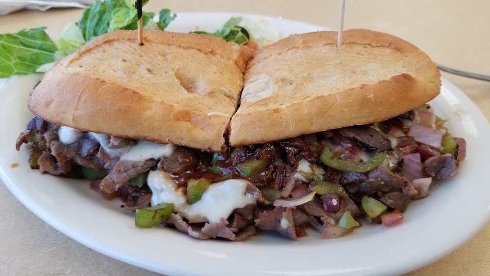 Philly Cheese Steak with BBQ Sauce