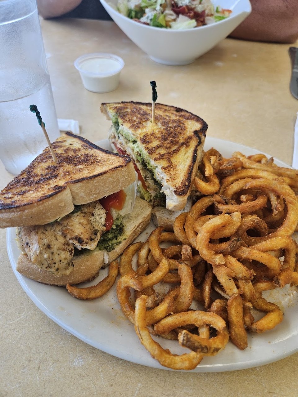 Grilled Chicken Pesto Sandwich